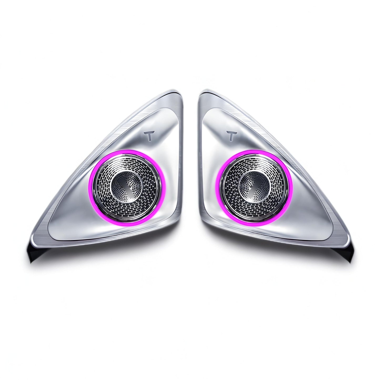TESERY 4D Rotating LED Ambient Tweeter Speakers for Model Y Juniper / Model 3 Highland