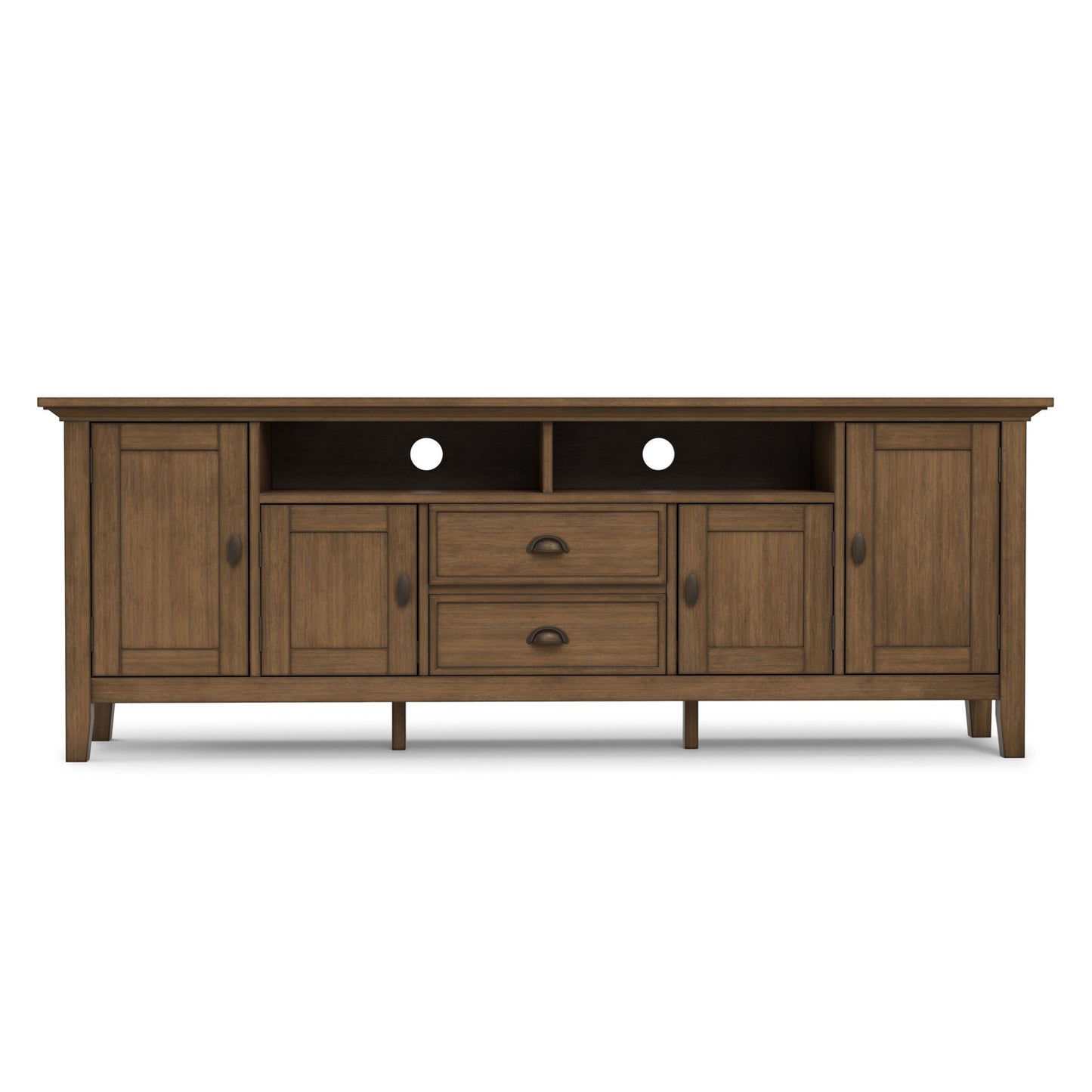 Redmond - TV Media Stand - Rustic Natural Aged Brown