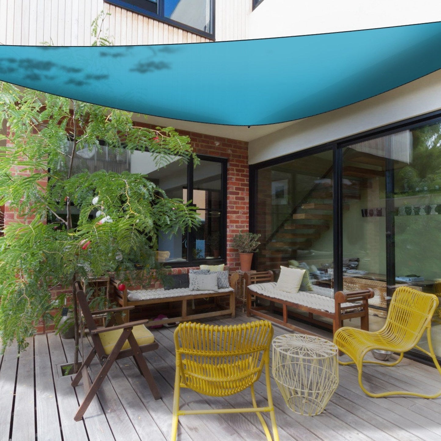 Shade Sail Patio Cover Shade Canopy Camping Sail Awning Sail Sunscreen Shelter Triangle Cover For Kindergarten Playground Outdoor