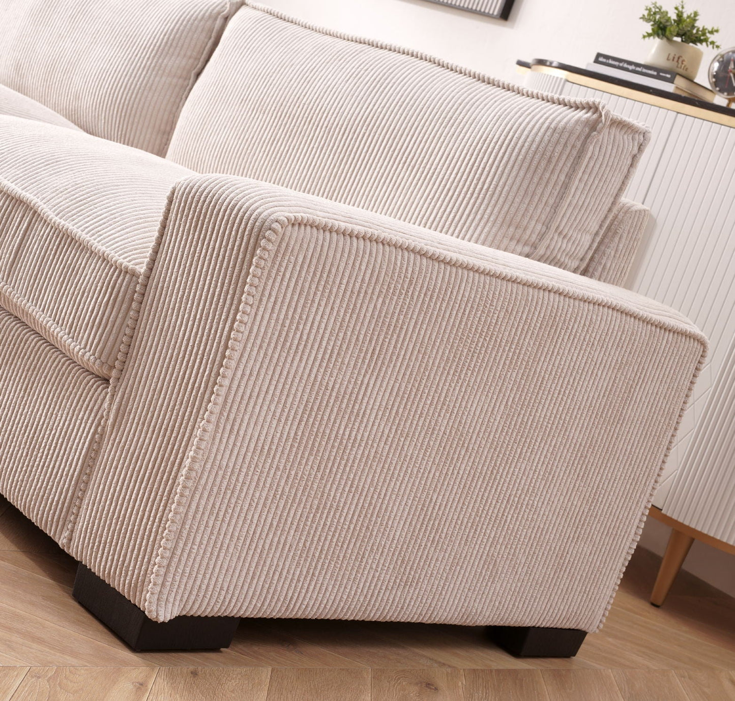 Luxe - Sofa With Sleek Design, Spacious And Comfortable 3 Seater Couch