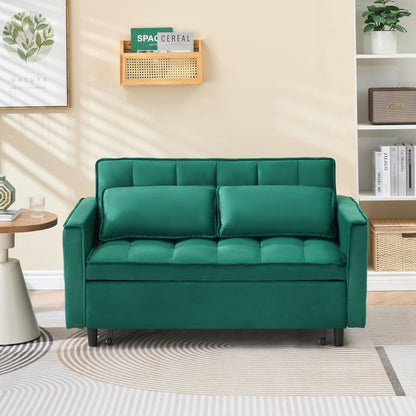 Sofa Bed With Pockets, 3 In 1 Convertible For Living Room