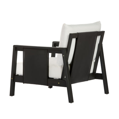 Outdoor Club Chair with Acacia Wood Frame