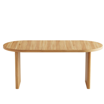Modern Extendable Dining Table with Removable Extension Leaves
