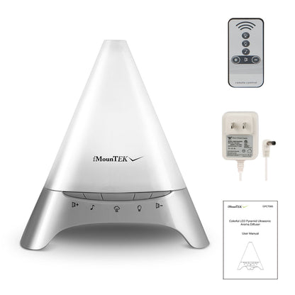 120ml Cool Mist Humidifier Ultrasonic Aroma Essential Oil Diffuser w/Soothing Sounds 7 Color Night Lights Waterless Auto Off for Relaxation and Sleepi