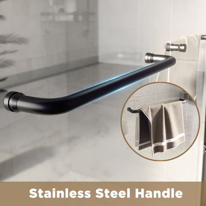 Double Sliding Shower Door With Explosion Proof Film