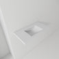 36" Ceramic Basin Sink, 0.8" Ultra-Thin Profile