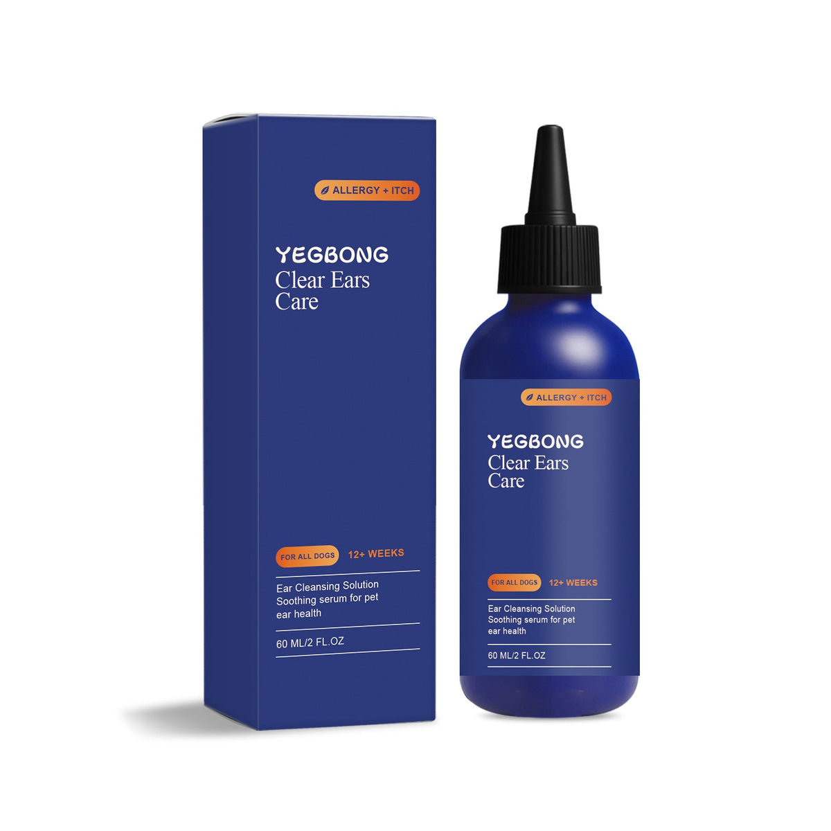 Yegbong Dog Ear Cleaner Contains Mint  For Gentle, Odor-Free Daily Care
