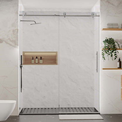 56-60"W x 76"H Frameless Sliding Shower Door