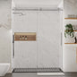 56-60"W x 76"H Frameless Sliding Shower Door