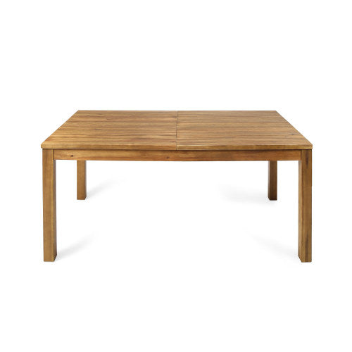 Extendable Acacia Wood Outdoor Dining Table
