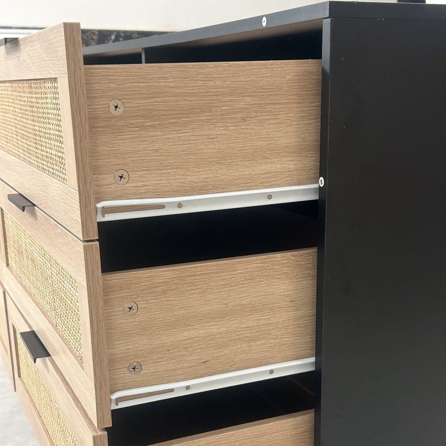6 Drawer Storage Modern Cabinet For Bedroom