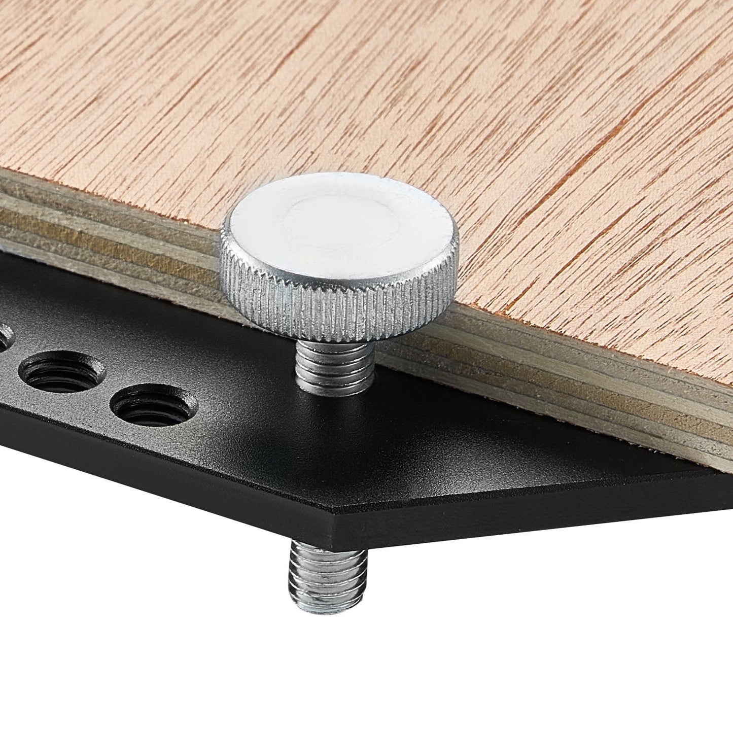 Shelf Pin Jig and Hinge Jig Two-in-One Aluminum Alloy Cabinet Hole Drilling Tool