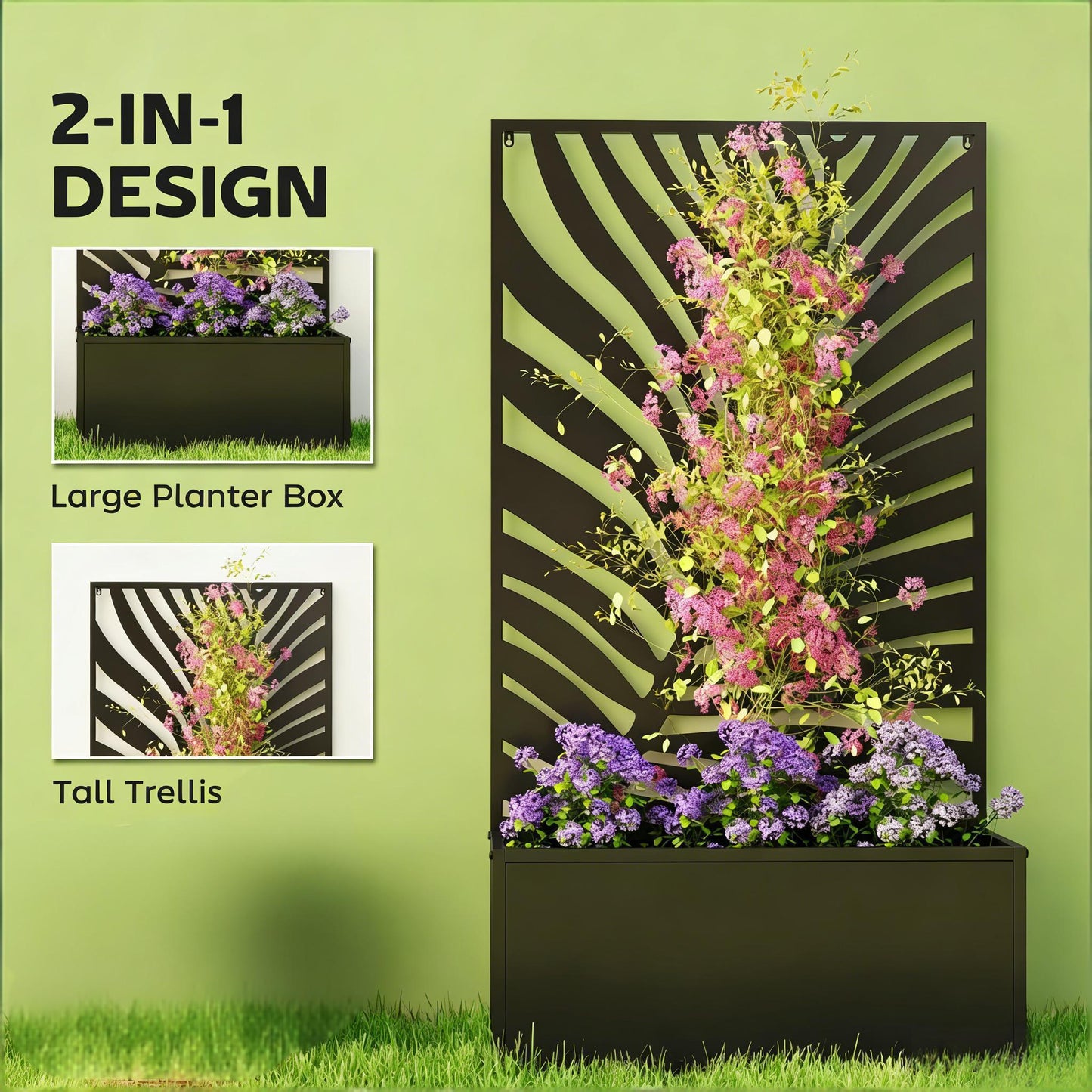 Freestanding Plant Bed, Wall Mounted Flower Bed, Raised Garden Bed