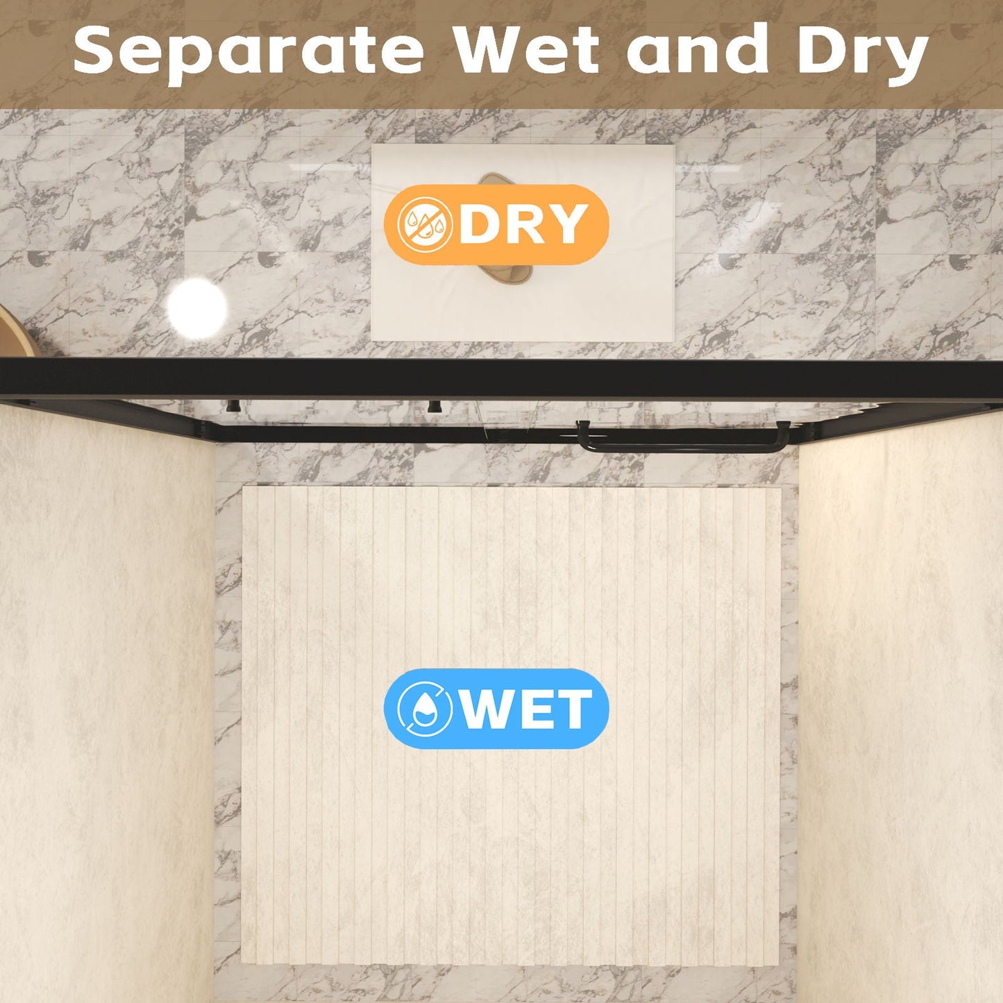 Double Sliding Shower Door With Explosion Proof Film