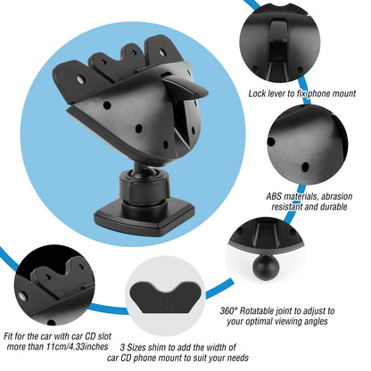 Car Phone Holder CD Slot Phone Mount Stand 360¡ Rotatable Magnetic Smartphone GPS Hands-free Driving Holder For iPhone XS/XS Max/Samsung Galaxy S11/S1