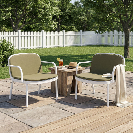 Luna Outdoor Club Chair Set of 2