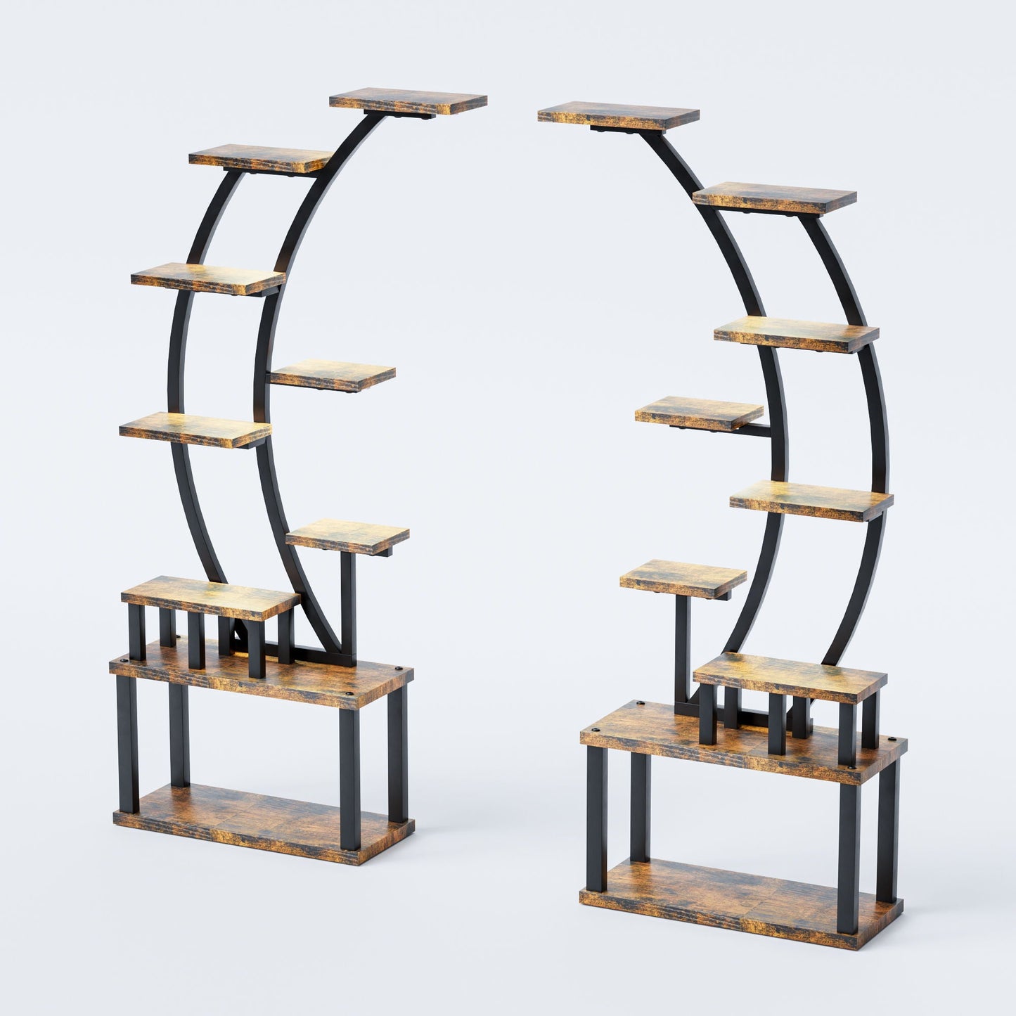 9 Tiered Indoor Plant Stand With 5 Adjustable Grow Lights