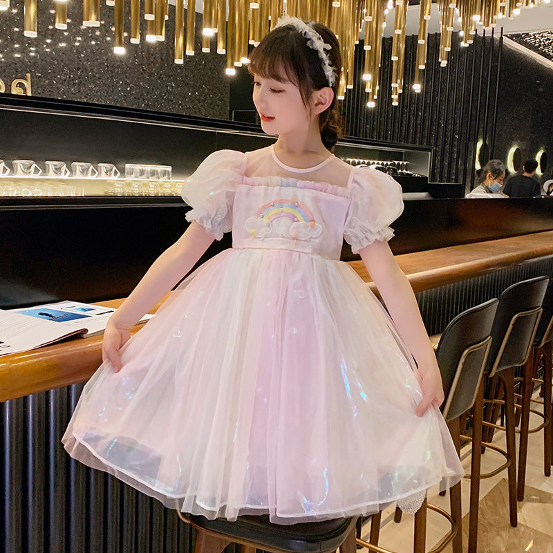 Fashion Rainbow Wings Princess Dress