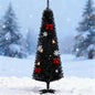 Slim Xmas Tree with Realistic Branch Tips and Plastic Stand