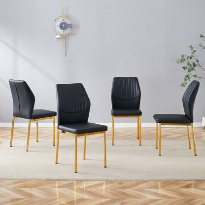 Luxury Simple Chair With Metal Leg