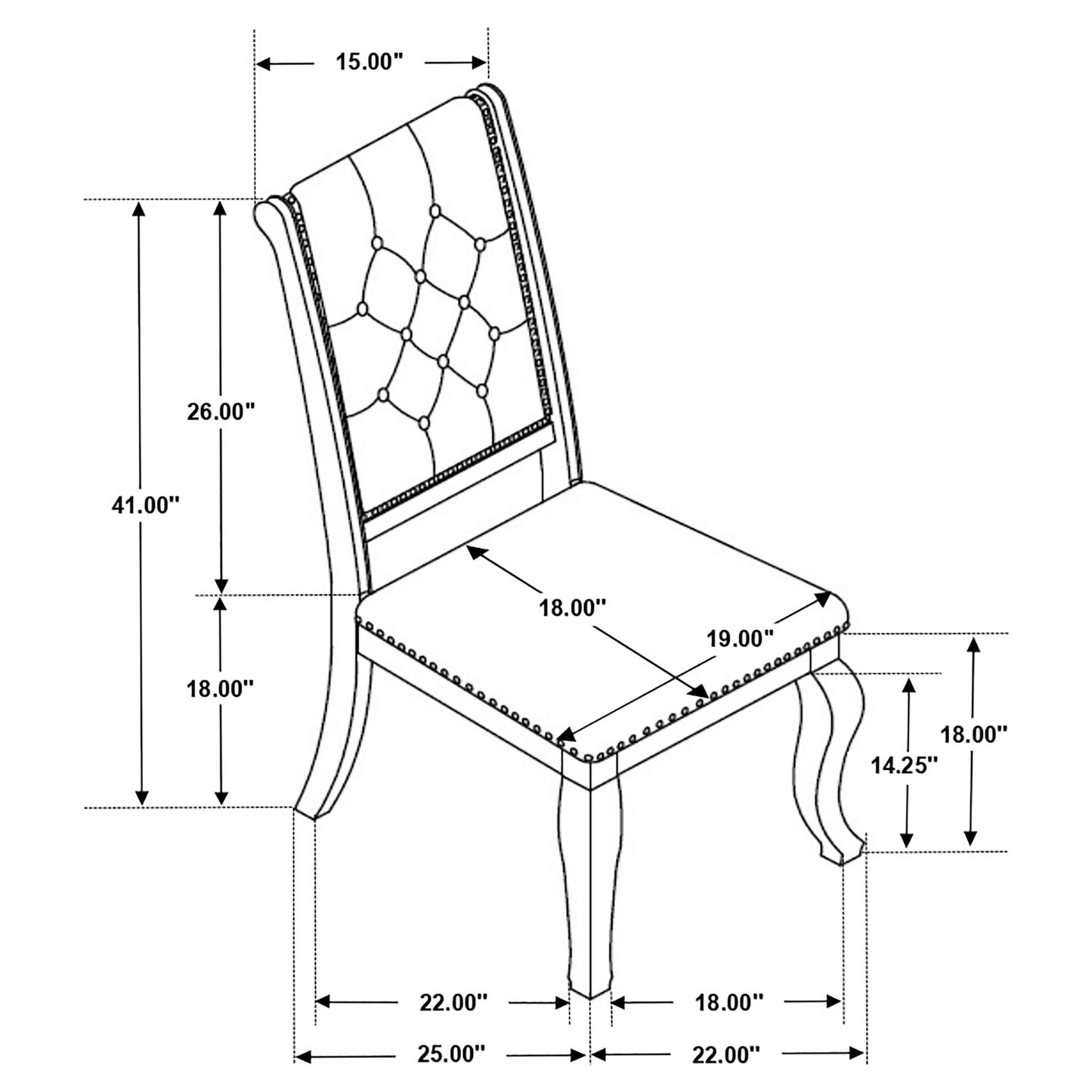 Fremont - Dining Set With Tufted Chairs