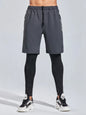 Men's Plus Size Elastic Waist Active Shorts