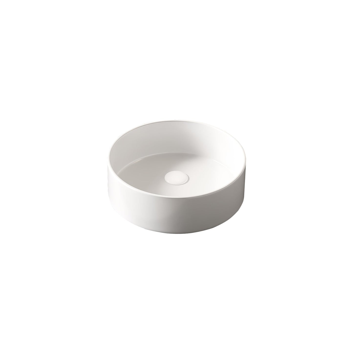 MUNIN 16'' Bathroom Sink, Round Vessel Ceramic Basin