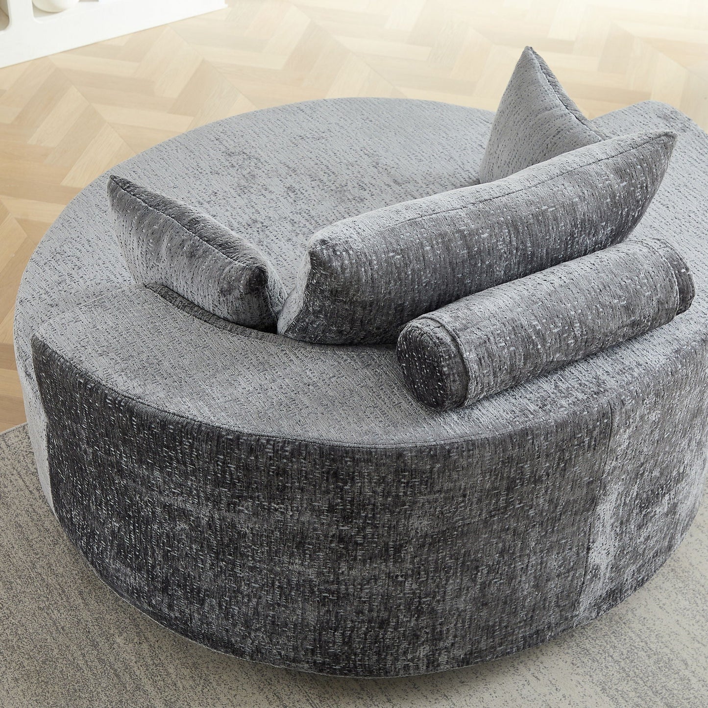Swivel Chair With Rotating Base For Living Room