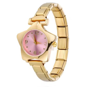 New Colorful Five Star Stainless Steel Watch Bracelet
