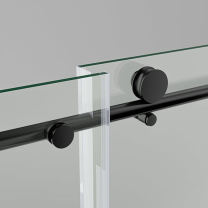 56-60"W x 76"H Frameless Sliding Shower Door with Premium Tempered Glass