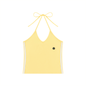 Loki & Ivy Women's Color Block Halter Crop Tank Top