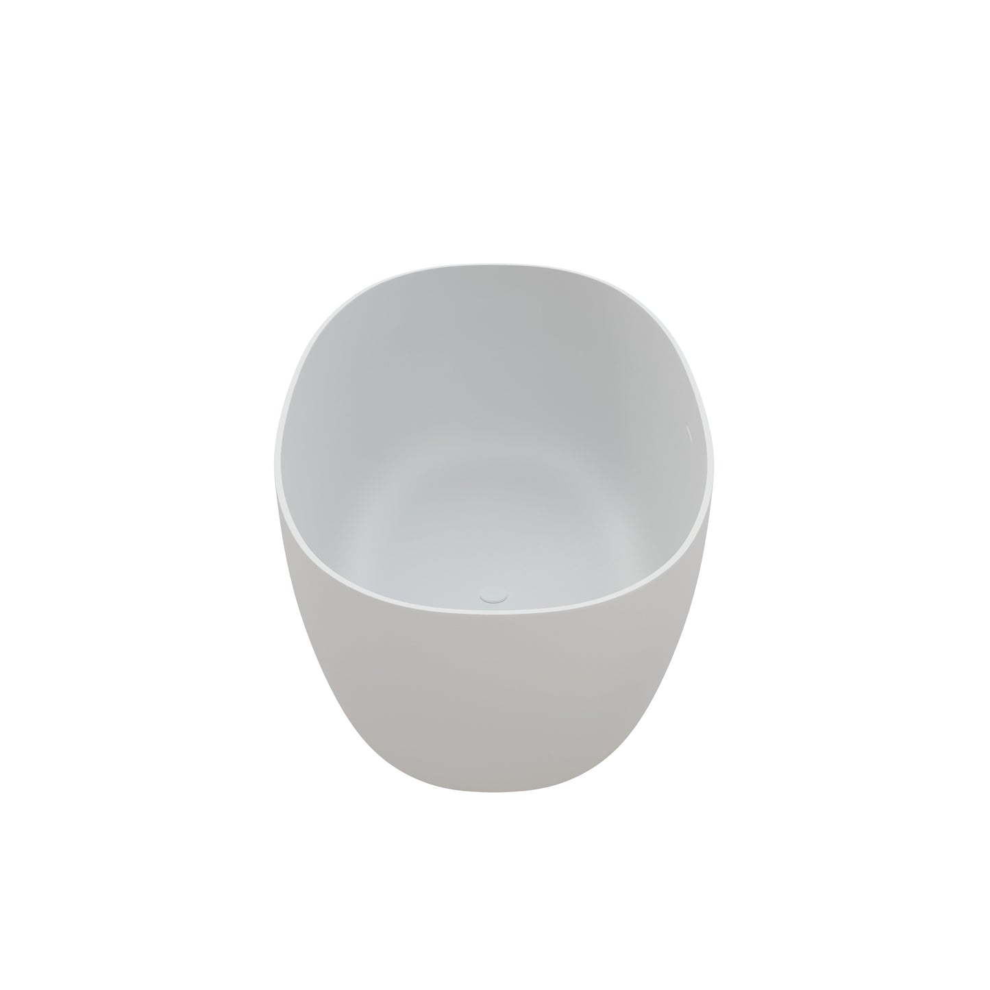 59" Solid Surface Soaking Bathtub