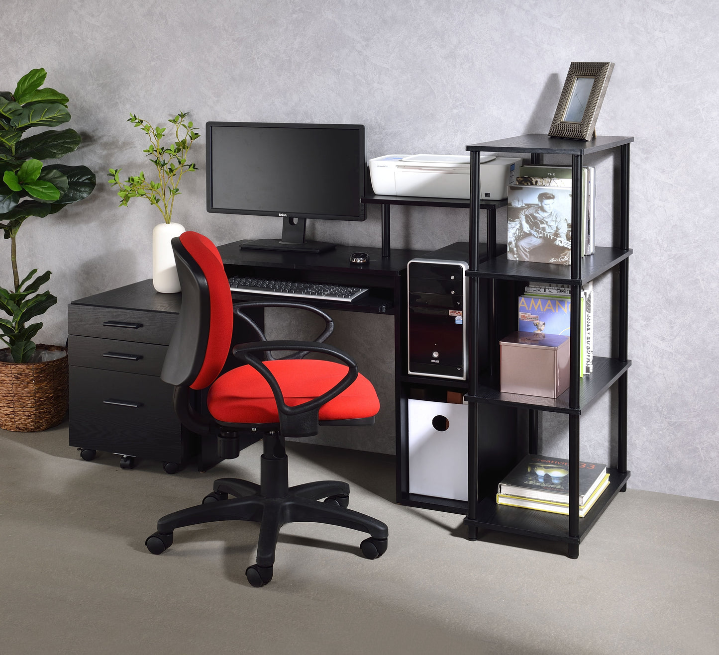 Lyphre Rectangular Computer Desk