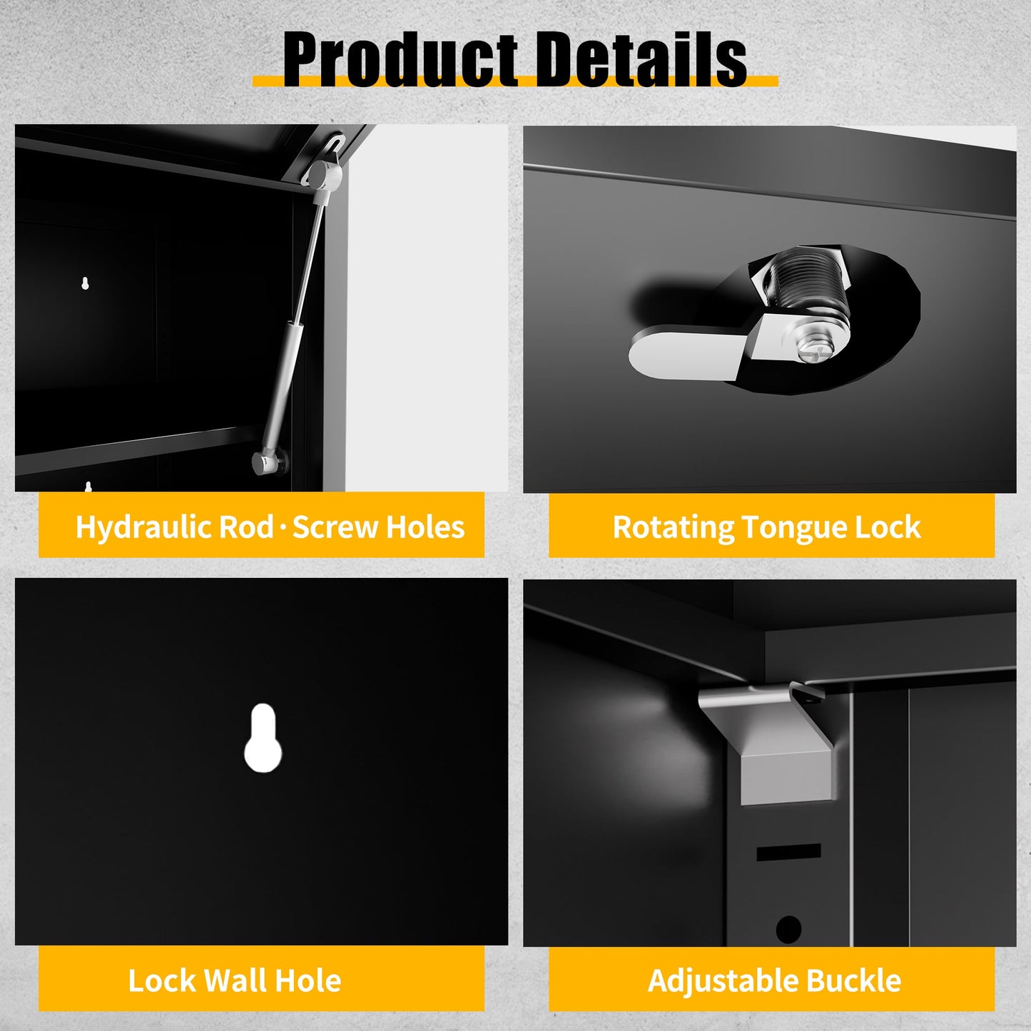 Heavy Duty Metal Wall Mounted Tool Storage Cabinet