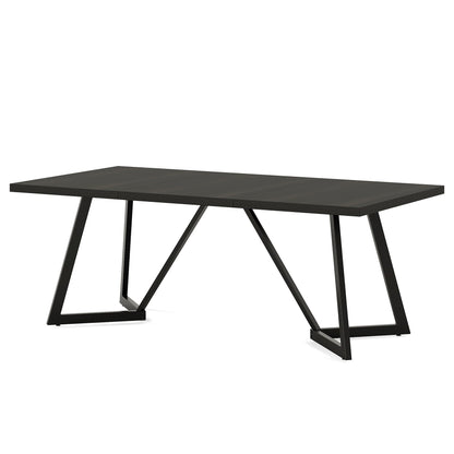 Rectangular Dining Table For 6 - 8 People - Black