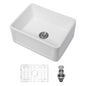 Apron Front Reversible Single Bowl Kitchen Sink & Grid And Strainer