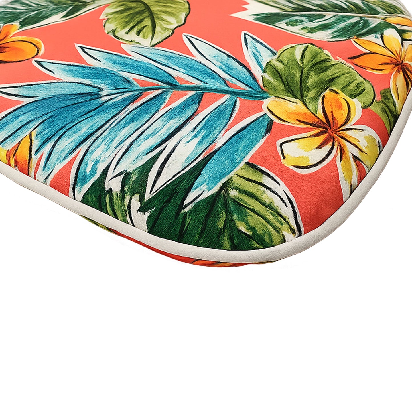 Outdoor Patio Chair Cushions Set of 4 - Bright Coral