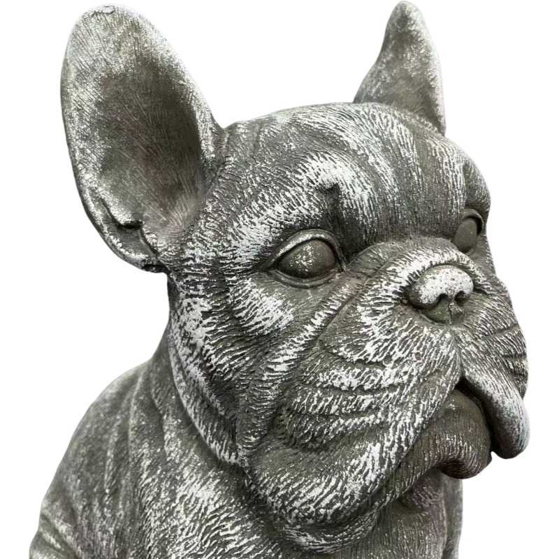 16" Outdoor Weatherproof French Bulldog Statue