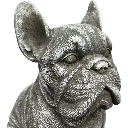 16" Outdoor Weatherproof French Bulldog Statue