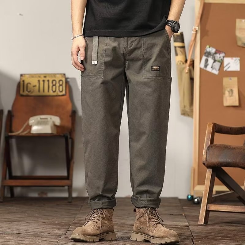 Loose Straight Hong Kong Style Sweatpants