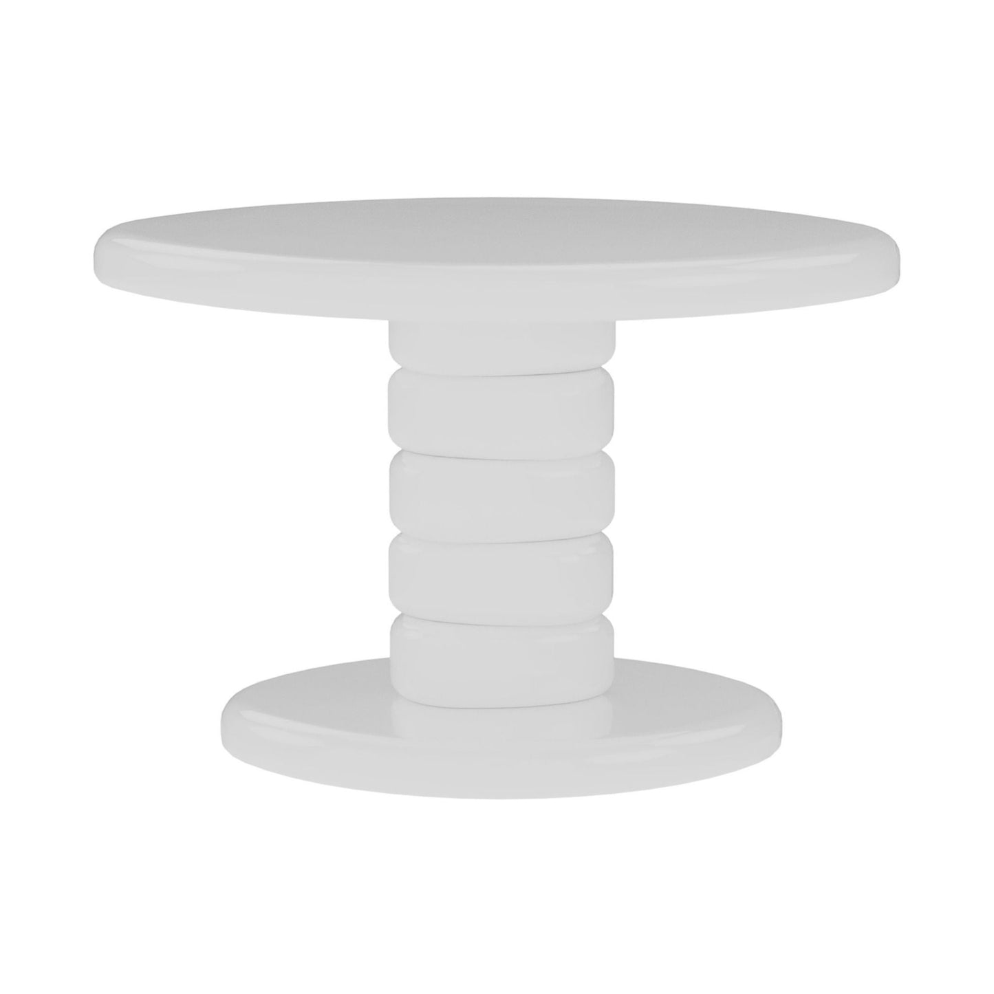 Stacked Cobblestone End Table