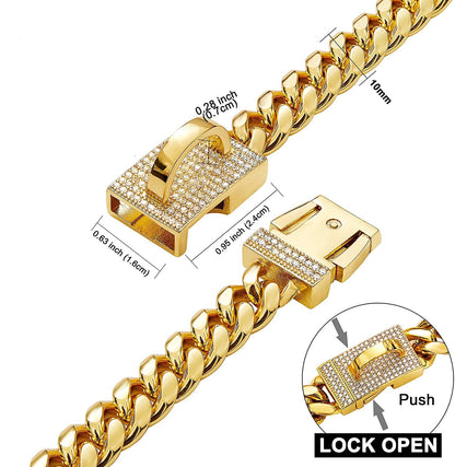10mm Pet Dog Collar - Comfortable Neck Strap for Small Dogs Adjustable Safety Leash Attachment