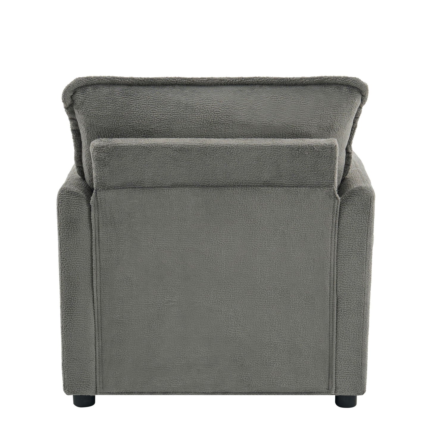 Modern Single Seat Accent Chair With Side Storage Pockets