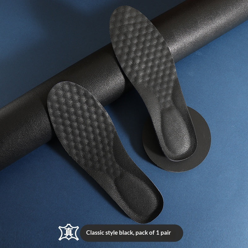 Leather Shoe Insoles Deodorizing Sweat-absorbing Breathable Odor-eliminating And Shock-absorbing For Sports