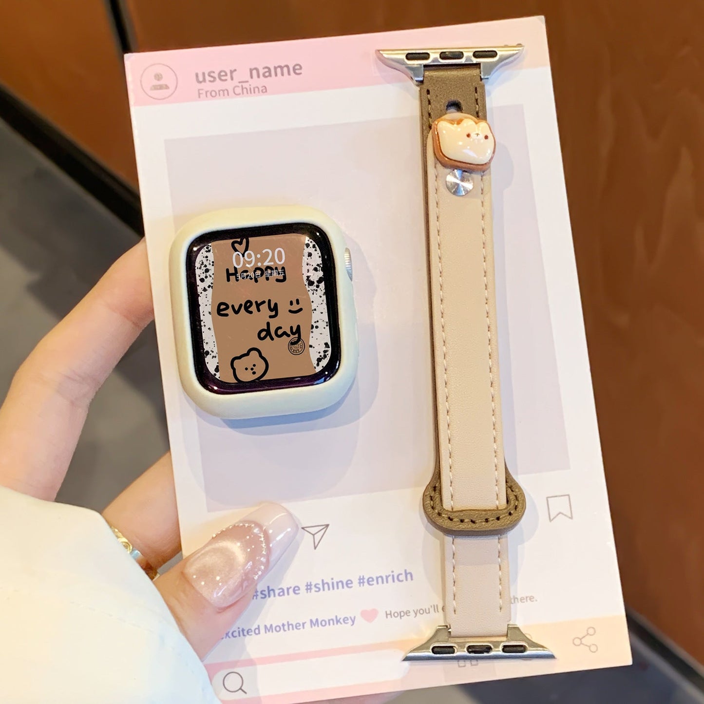 Watch Strap Autumnwinter Double pin S10 Leather style