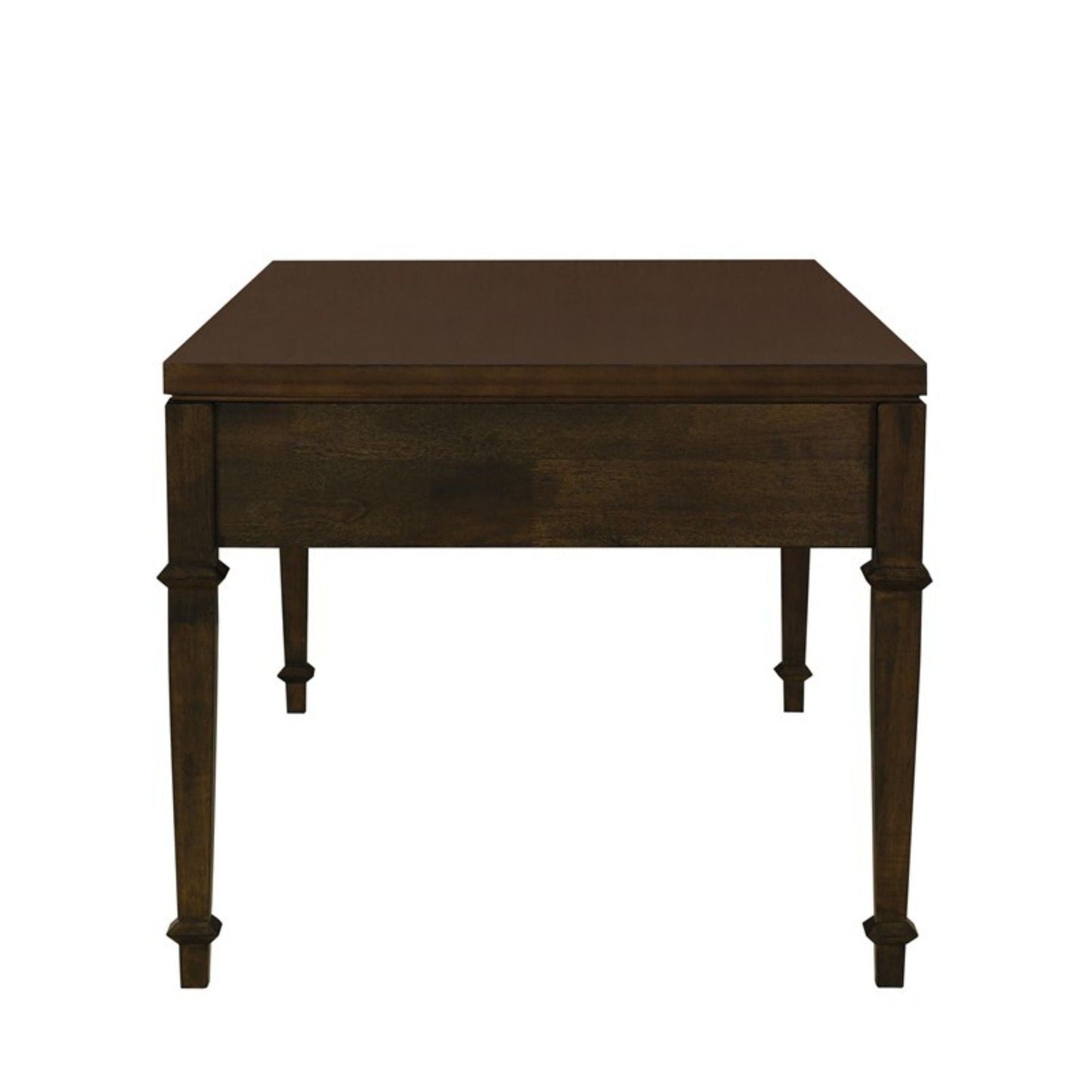 Fluted 2 Drawer Coffee Table - Brown