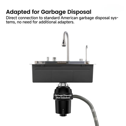 Pull-out Faucet Single Bowl Sink - 30"x18"