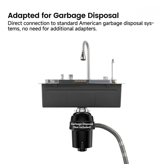Pull-out Faucet Single Bowl Sink - 30"x18"
