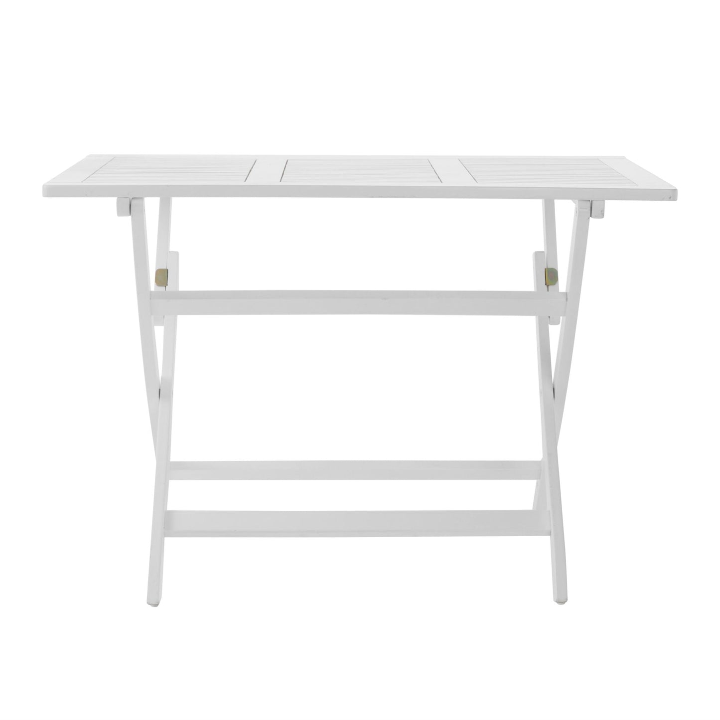 Blissique Outdoor Foldable Wood Dining Table With Slat Design