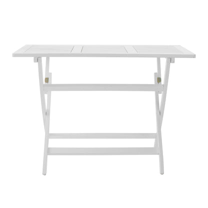 Blissique Outdoor Foldable Wood Dining Table With Slat Design